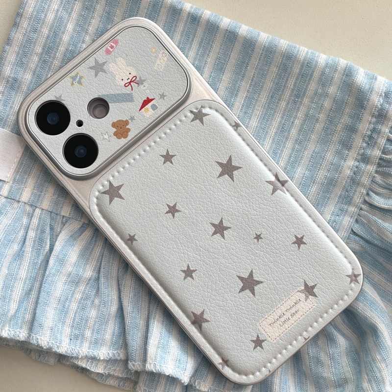 럭셔리 만화 귀여운 별 3D 입체 미피 가죽 폰 케이스 - Cute Cartoon Wrist Strap Silicone Case 리뷰 및 가격
