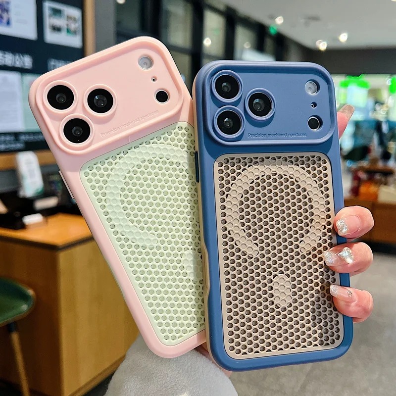 열 방출 메쉬 통기성 자석 휴대폰 케이스 아이폰 17  - Heat Dissipation Mesh Breathable Case 리뷰 및 가격