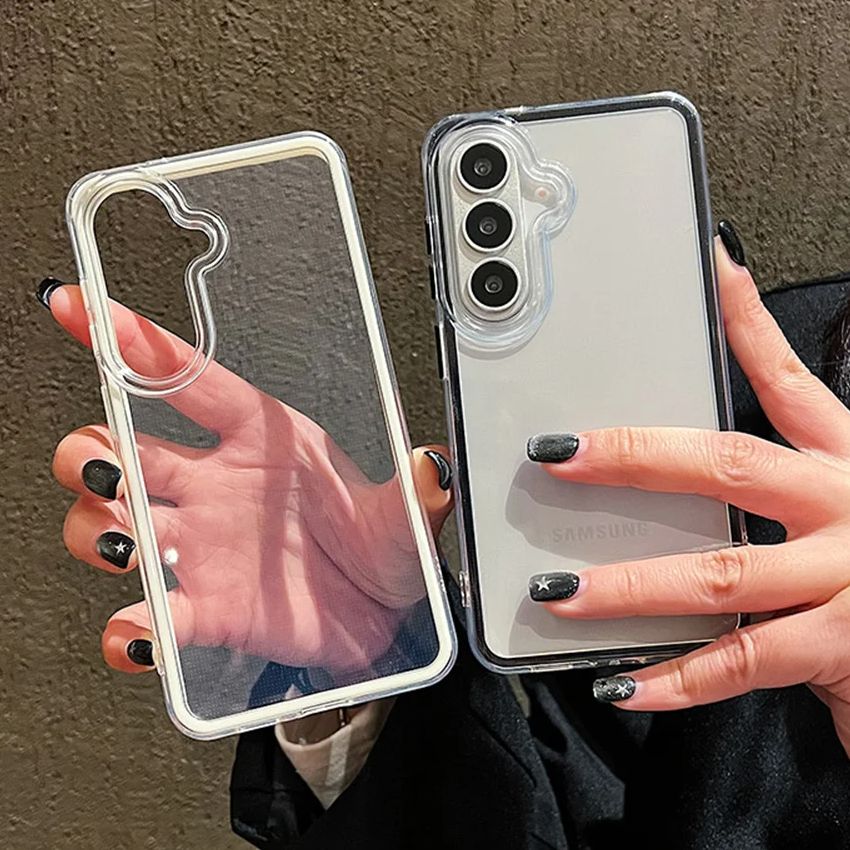 럭셔리 캔디 컬러 프레임 투명 백 케이스 삼성 갤럭시  - Clear Shockproof Bumper Case 리뷰 및 가격