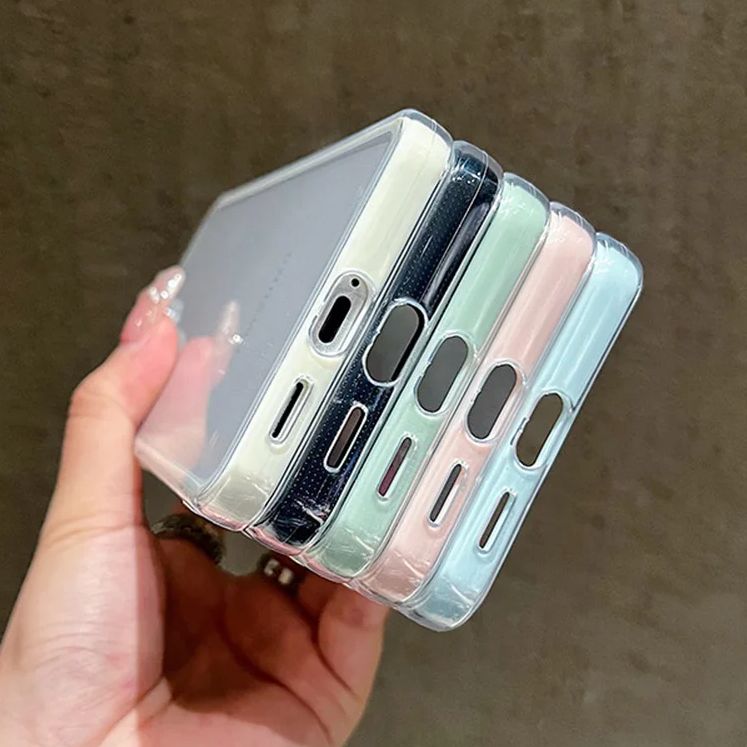 럭셔리 캔디 컬러 프레임 투명 백 케이스 삼성 갤럭시  - Clear Shockproof Bumper Case 리뷰 및 가격