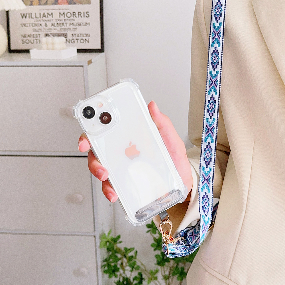 새로운 레트로 크로스 바디 전화 매는 밧줄 여성 Ins - Crossbody Lanyard Neck Strap Case 리뷰 및 가격