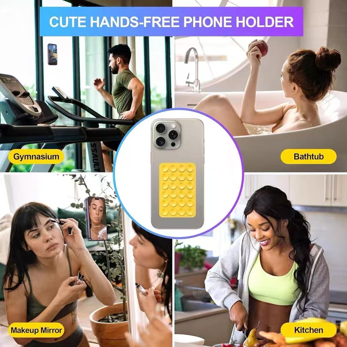 다기능 실리콘 흡착판 폰 홀더 패드 걸이형 사각형 미끄 - Phone Cases 리뷰 및 가격
