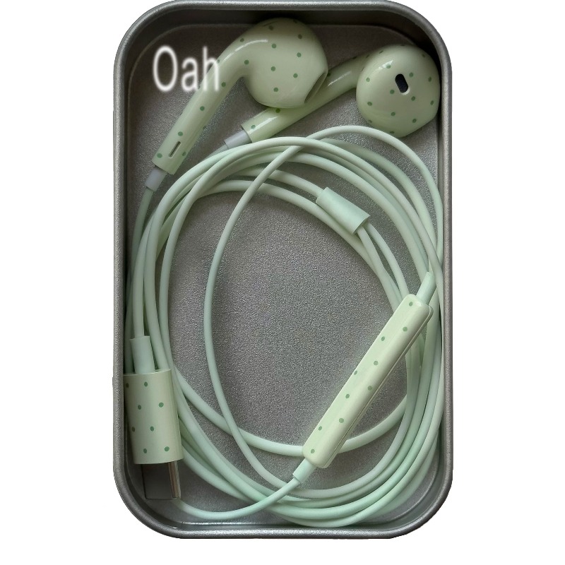 오아 폴카 도트 유선 이어폰 ABS 소재 타입-C/라이 - Earphones 리뷰 및 가격