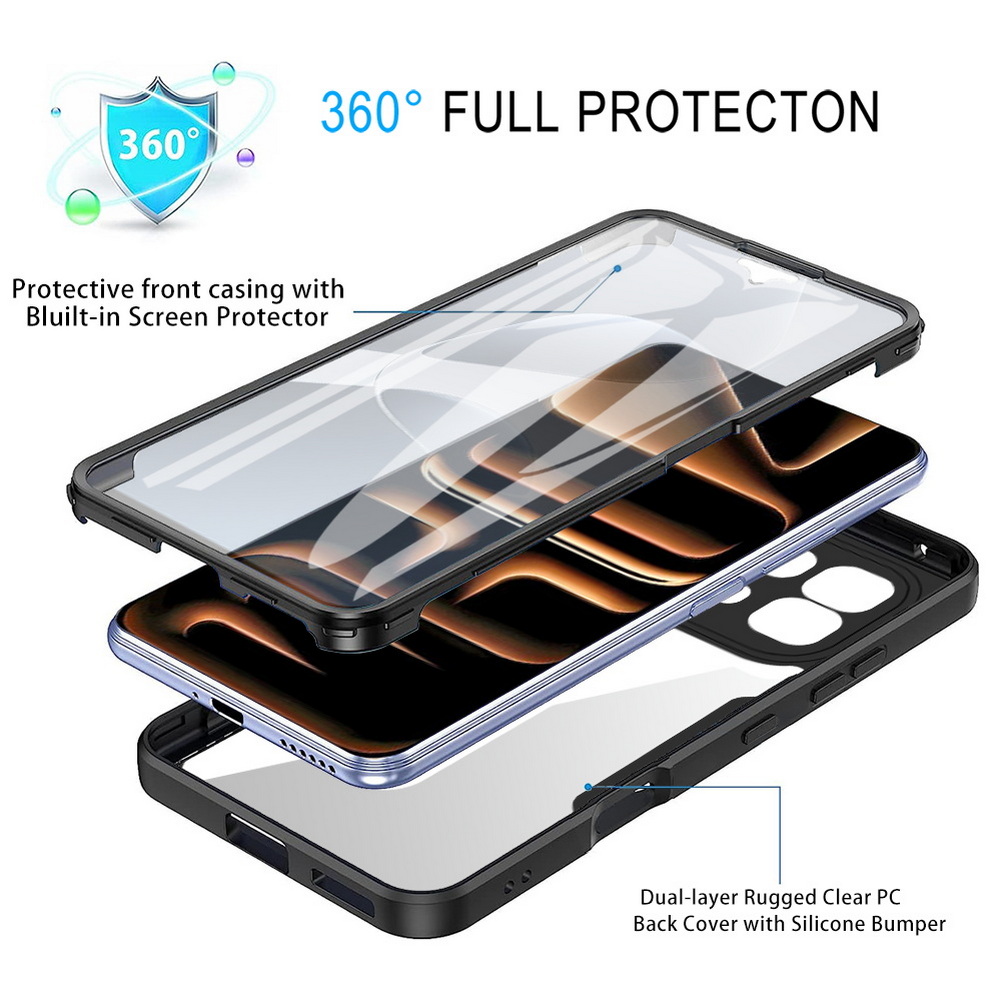 럭셔리 투명 360 °   Infinix Note 60 - Heavy Duty 360 Full Body Protective Case 리뷰 및 가격
