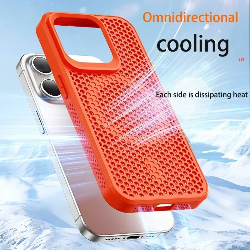 아이폰 16 14 15 13 12 11 Pro Max용 - Heat Dissipation Mesh Breathable Case 리뷰 및 가격