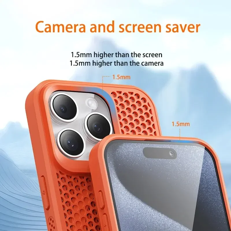 아이폰 16 14 15 13 12 11 Pro Max용 - Heat Dissipation Mesh Breathable Case 리뷰 및 가격