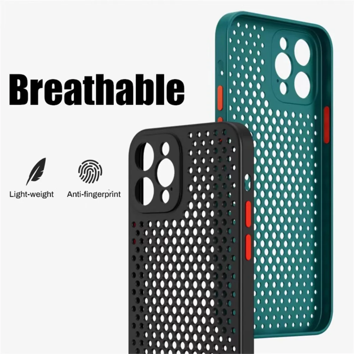 방열 냉각 휴대폰 케이스, 아이폰 16, 15, 14, - Heat Dissipation Mesh Breathable Case 리뷰 및 가격