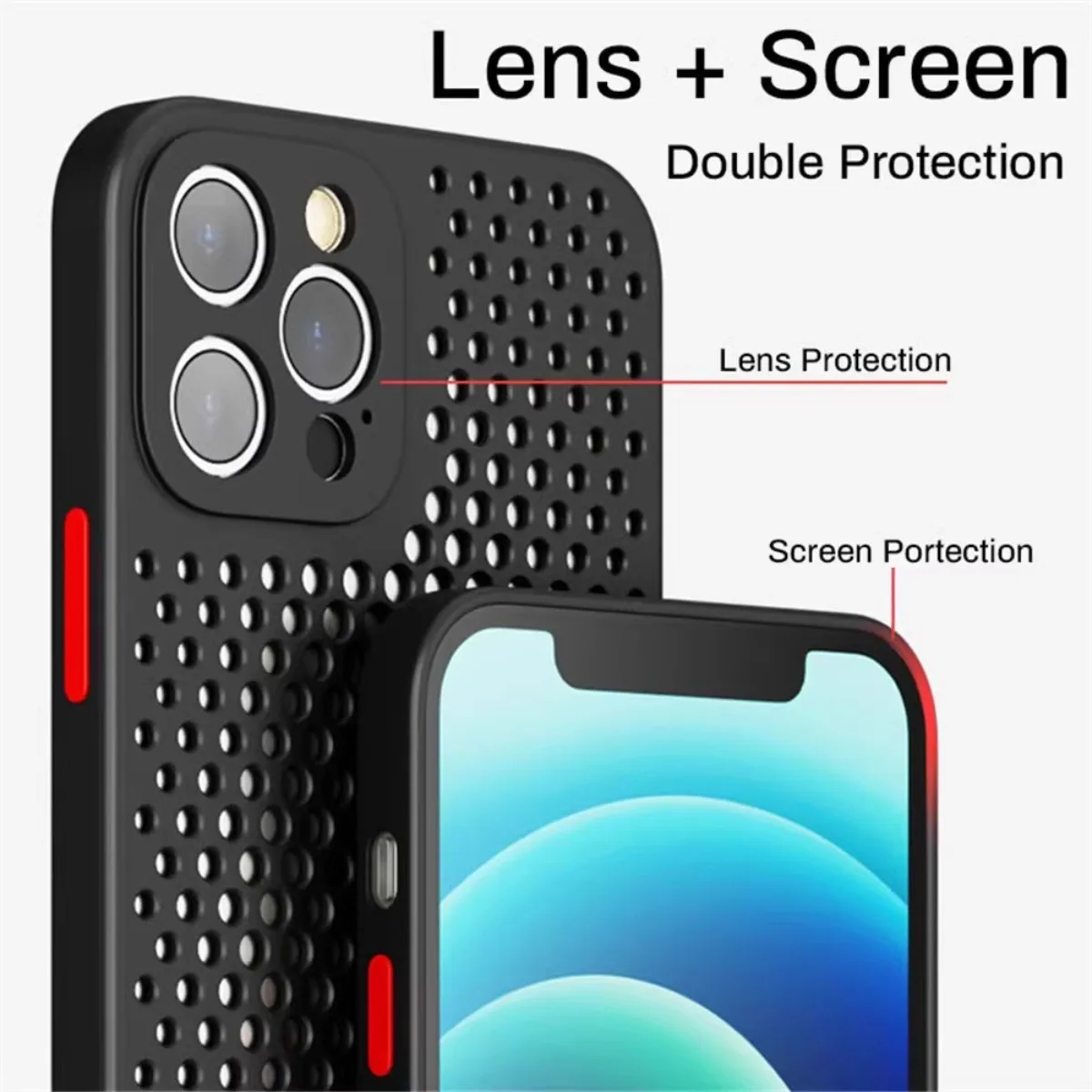 방열 냉각 휴대폰 케이스, 아이폰 16, 15, 14, - Heat Dissipation Mesh Breathable Case 리뷰 및 가격