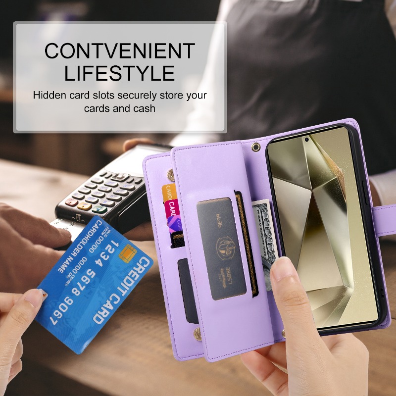 삼성 갤럭시 S26 S25 울트라 S24 S23 FE  - Leather Wallet Card Holder Phone Cover 리뷰 및 가격
